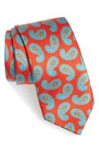 Men's Ted Baker London Paisley Silk Tie, Size - Orange