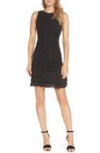 Women's Julia Jordan Sleeveless Lace Sheath Dress - Black