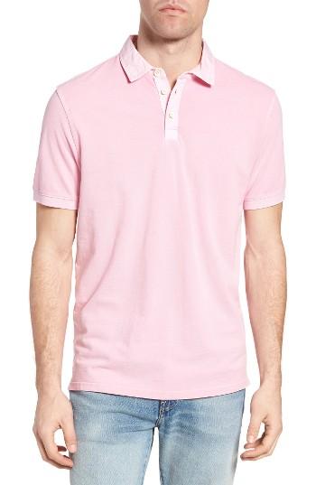 Men's True Grit Pique Polo - Pink