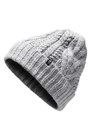 Women's The North Face Minna Cable Knit Beanie - Grey
