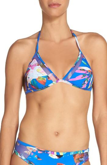 Women's La Blanca Havana Tropic Halter Bikini Top - Blue