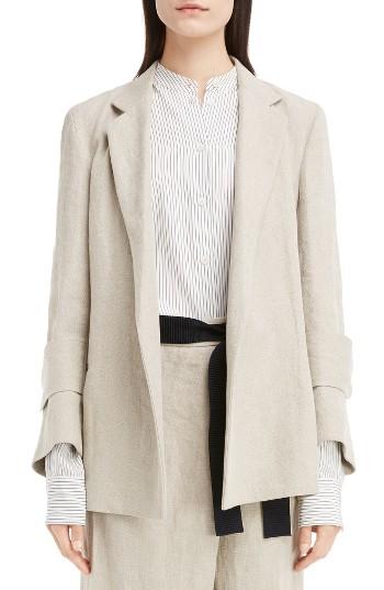 Women's Victoria Beckham Herringbone Linen Jacket