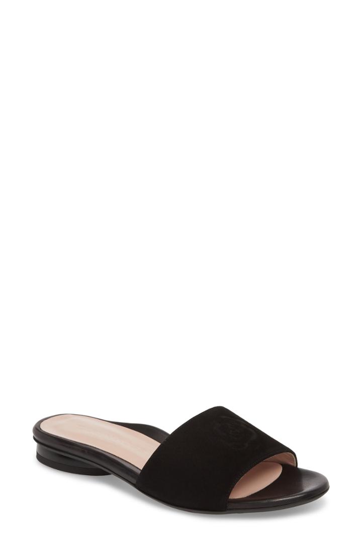 Women's Taryn Rose Collection Dahna Slide Sandal .5 M - Black