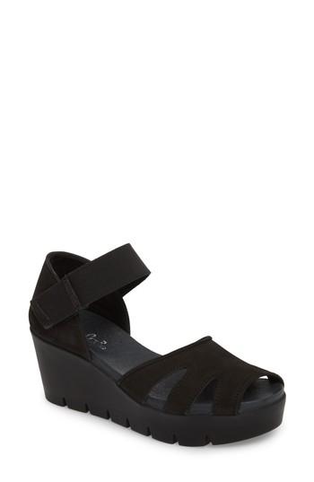 Women's Bos. & Co. Sharon Platform Wedge Sandal .5-6us / 36eu - Black