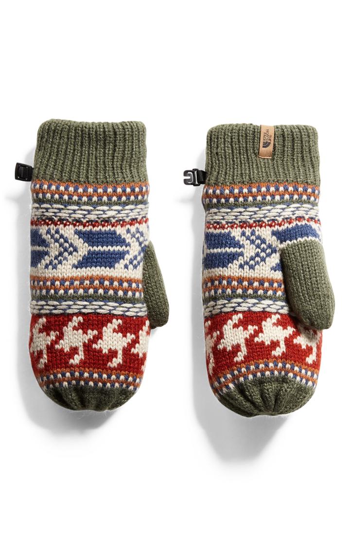 Women's The North Face Fair Isle Mittens - Green
