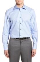 Men's David Donahue Regular Fit Solid Dress Shirt .5 - 36/37 - Blue