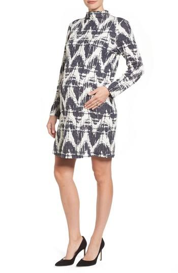 Women's Lab40 Amelia Print Texture Knit Maternity Dress