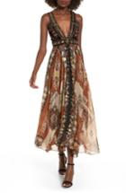 Women's Raga Sonder Embroidered Maxi Dress - Brown