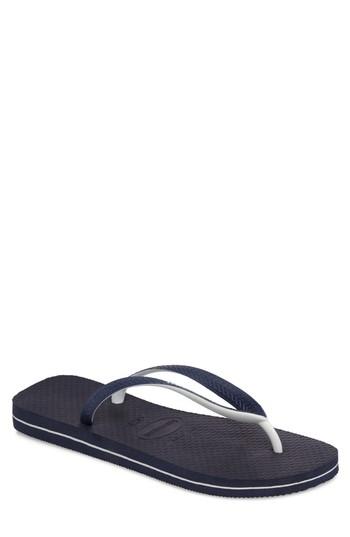 Men's Havianas Top Mix Usa Flag Flip Flop M - Blue