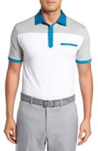 Men's Bobby Jones R18 Rizzo Colorblock Polo - White