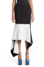 Women's Marques'almeida Asymmetrical Bicolor Crepe Skirt