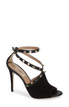 Women's Valentino Garavani Rockstud Peeptoe Sandal Us / 35eu - Black