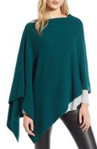 Women's Halogen Convertible Cashmere Poncho, Size - Green