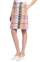 Women's Halogen Plaid Tweed Pencil Skirt - Blue