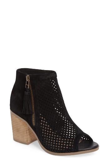 Women's Sole Society Dallas Peforated Peep Toe Bootie