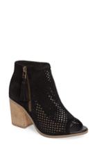 Women's Sole Society Dallas Peforated Peep Toe Bootie