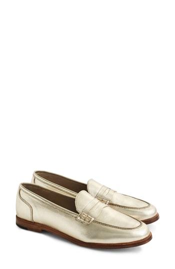 Women's J.crew Ryan Penny Loafer M - Metallic