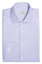 Men's Canali Regular Fit Plaid Dress Shirt .5 - Blue