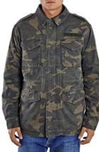 Men's Topman Camo Print M-65 Field Jacket With H Lining
