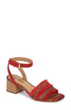 Women's Nic+zoe Zaria Fringed Sandal .5 M - Red