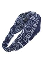 Cara Paisley Head Wrap, Size - Blue