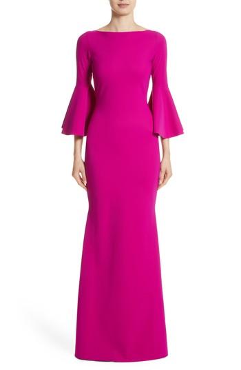 Women's Chiara Boni La Petite Robe Iva Bell Sleeve Gown - Pink