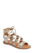 Women's Dolce Vita 'jasmyn' Ghillie Sandal .5 M - Metallic