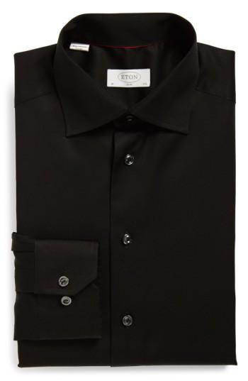 Men's Eton Slim Fit Dress Shirt .5 - Black
