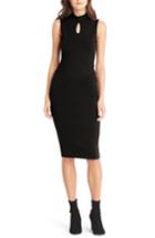 Women's Michael Stars Keyhole Body-con Dress - Black