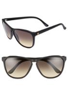 Women's Electric 'encelia' 66mm Retro Sunglasses - Matte Black/black Gradient