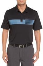 Men's Travis Mathew Russ Chest Stripe Pocket Polo - Black