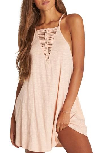 Women's Billabong Ray Me Swing Dress - Pink