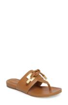 Women's Calvin Klein Parson Square Knot Flip Flop M - Brown