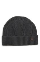 Men's Ted Baker London Cable Knit Beanie - Grey