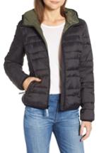 Women's Marc New York Hooded Packable Jacket - Black