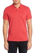 Men's Boss 'pallas' Regular Fit Logo Embroidered Polo Shirt - Red