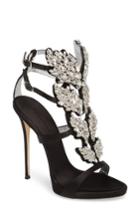 Women's Giuseppe Zanotti Cruel Wing Crystal Embellished Sandal M - Black