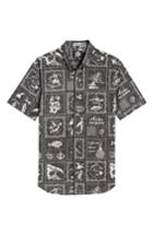 Men's Reyn Spooner Stories From The East Regular Fit Sport Shirt - Black