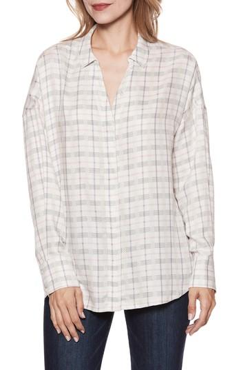 Women's Paige Delisa Check Shirt - White