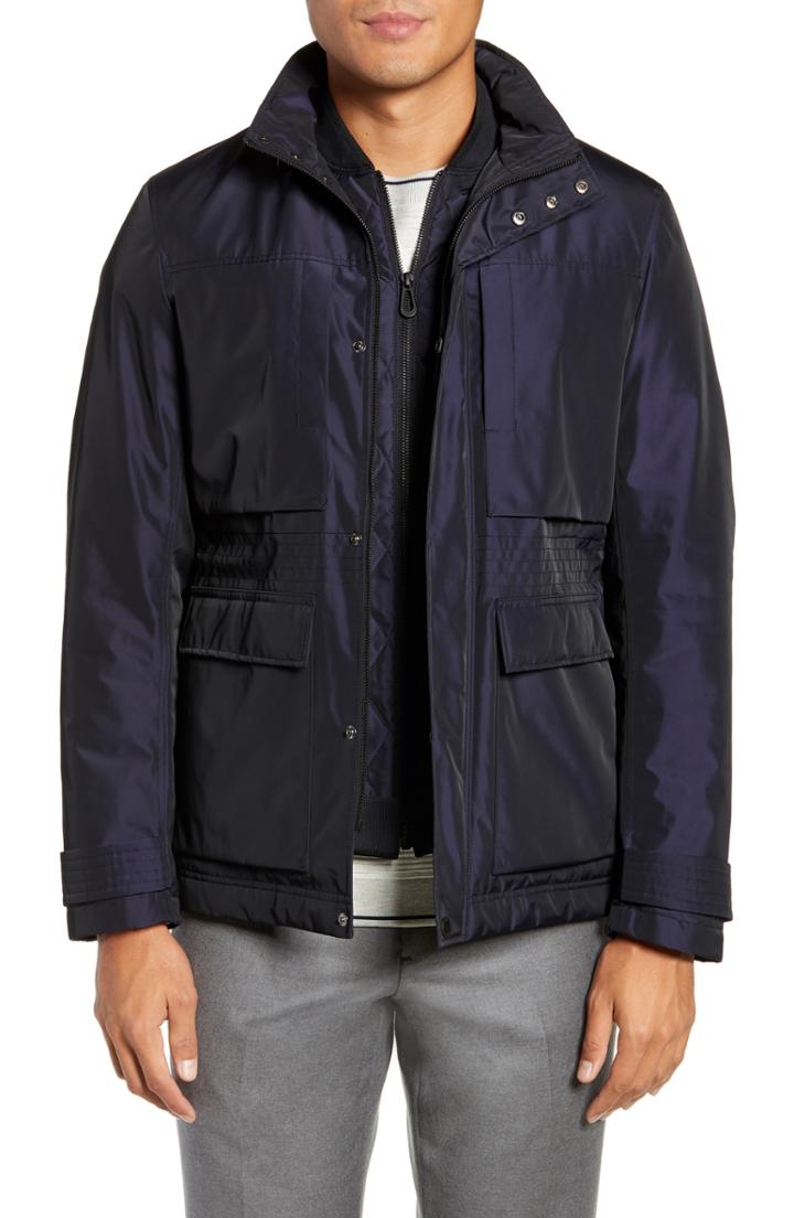 Men's Ted Baker London Oka Field Jacket (s) - Blue