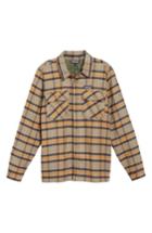 Men's Patagonia 'fjord' Flannel Shirt Jacket - Beige