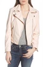 Women's Lamarque Eco-friendly Leather Moto Jacket - Pink