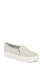 Women's Keds Triple Decker Hibiscus Slip-on Platform Sneaker M - Grey