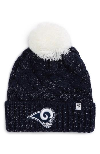 Women's '47 Fiona Los Angeles Rams Pom Beanie -