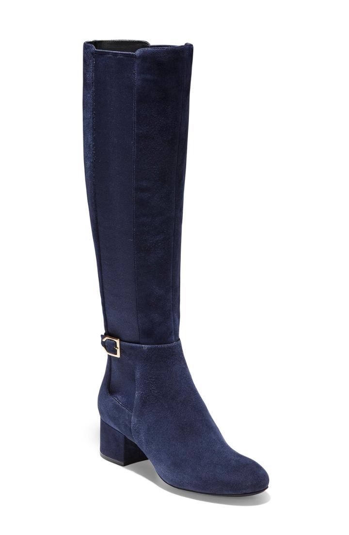 Women's Cole Haan Avani Stretch Boot .5 B - Blue