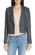 Women's Iro 'ashville' Leather Jacket Us / 36 Fr - Grey