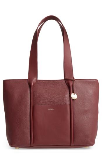 Skagen Lisabet Leather Tote - Red