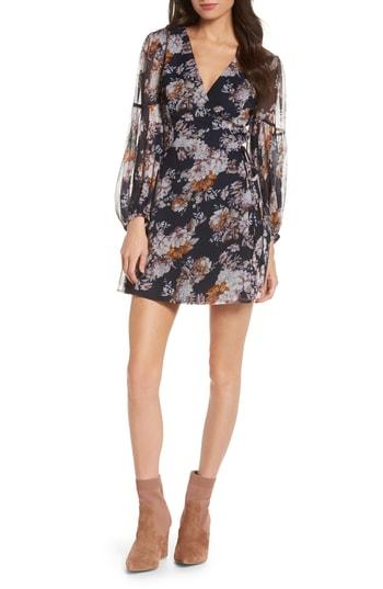 Women's Ali & Jay Fairy Queen Floral Wrap Minidress - Blue