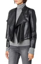 Women's Habitual Dita Cascading Leather Jacket - Black