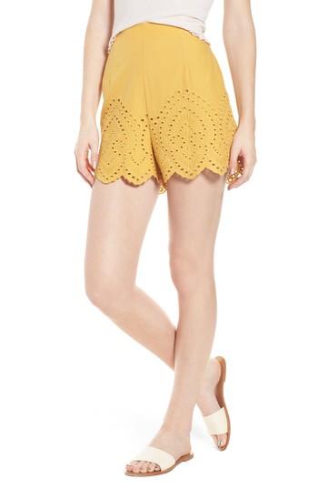 Women's Ten Sixty Sherman Eyelet Shorts - Yellow